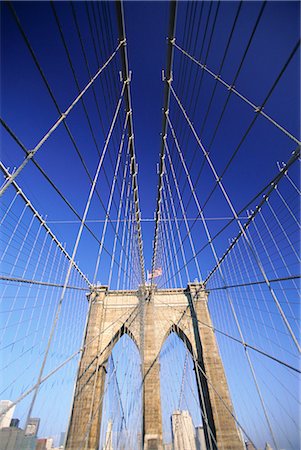 simsearch:841-03454360,k - Brooklyn Bridge, New York City, New York, United States of America, North America Foto de stock - Direito Controlado, Número: 841-02716186