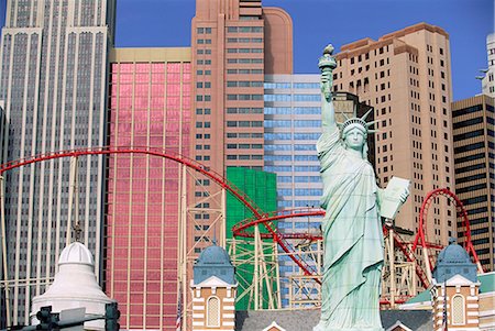 reproduction in architecture - New York New York Hotel and Casino, Las Vegas, Nevada, United States of America, North America Stock Photo - Rights-Managed, Code: 841-02716215
