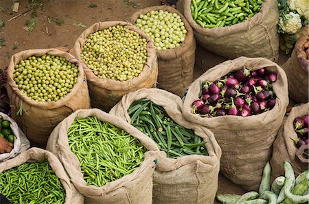 pictures of vegetables market place of india - Sacs de légumes, Trivandrum, Kerala, Inde Photographie de stock - Rights-Managed, Code: 841-02716544