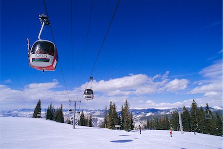 Ski lift, Aspen, United States of America Foto de stock - Con derechos protegidos, Código: 841-02716622