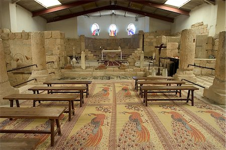 simsearch:841-03056408,k - Floor mosaics, Moses Memorial Church, Mount Nebo, East Bank Plateau, Jordan, Middle East Stock Photo - Rights-Managed, Code: 841-02716938