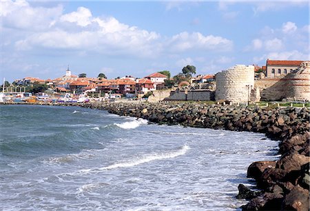 Town and walls of Nesebar, Bulgaria, Europe Stock Photo - Rights-Managed, Code: 841-02717011