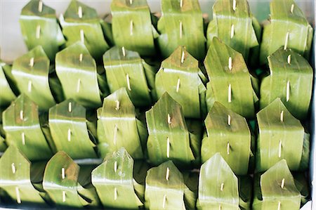 Food wrapped in banana leaf at open air market, Bangkok, Thailand, Southeast Asia, Asia Stock Photo - Rights-Managed, Code: 841-02717021