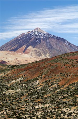pico del teide - Teide National Park, Mount Teide (Pico de Teide), Tenerife, Canary Islands, Spain Foto de stock - Con derechos protegidos, Código: 841-02717217