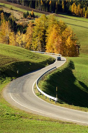 fall leaves rolling hills - Santa Maddalena, Val di Funes, Dolomites, Bolzano province, Trentino-Alto Adige, Italy, Europe Stock Photo - Rights-Managed, Code: 841-02717220