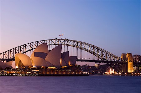 pont de sydney harbour - Maison de l'opéra et le Harbour Bridge, Sydney, nouvel Galles du Sud, Australie, Pacifique Photographie de stock - Rights-Managed, Code: 841-02717297