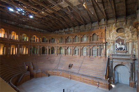 Farnese Theatre in the Pilotta Palace, Parma, Emilia-Romagna, Italy, Europe Stock Photo - Rights-Managed, Code: 841-02717431