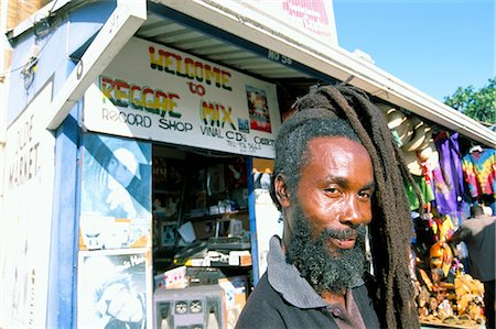rastafarian - Rasta man, Ocho Rios, Jamaica, West Indies, Central America Stock Photo - Rights-Managed, Code: 841-02717483