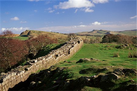 Wallcrags, Roman wall, Hadrian's Wall, UNESCO World Heritage Site, Northumberland (Northumbria), England, United Kingdom, Europe Stock Photo - Rights-Managed, Code: 841-02717912