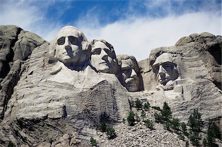 rushmore carved hill - Mount Rushmore National Monument, Black Hills, South Dakota, United States of America, North America Stock Photo - Rights-Managed, Code: 841-02717933