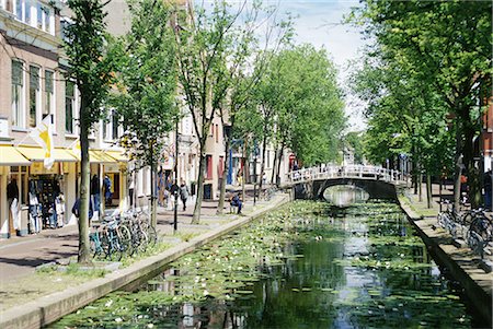 Canal, Delft, Holland (Netherlands), Europe Stock Photo - Rights-Managed, Code: 841-02717993