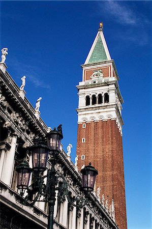 simsearch:841-02718004,k - Campanile (clocher), Venise, UNESCO World Heritage Site, Veneto, Italie, Europe Photographie de stock - Rights-Managed, Code: 841-02718004