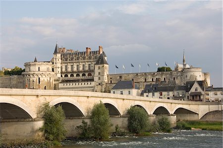 Château Royal Amboise, Indre-et-Loire, fleuve de la Loire, France, Europe Photographie de stock - Rights-Managed, Code: 841-02718064