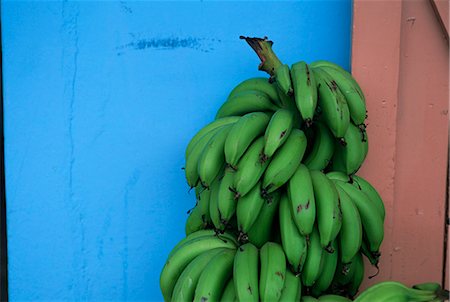 Unripened bananas, island of Tobago, West Indies, Caribbean, Central America Foto de stock - Con derechos protegidos, Código: 841-02718378