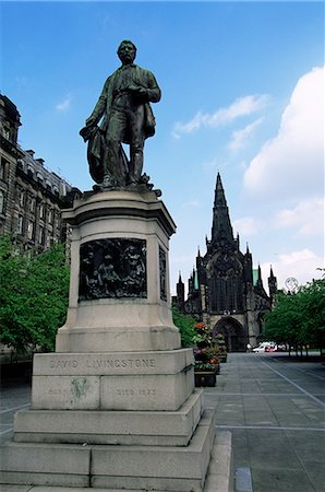 simsearch:841-02718444,k - Statue of David Livingstone and the cathedral, Glasgow, Scotland, United Kingdom, Europe Stock Photo - Rights-Managed, Code: 841-02718440