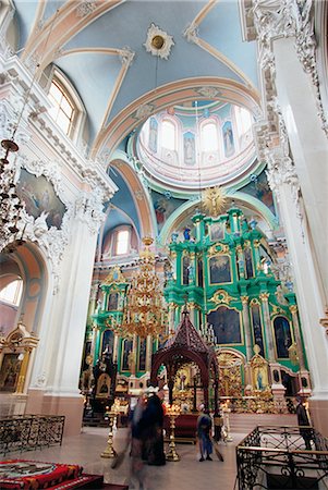 Interior of the Orthodox Church of the Holy Spirit, the chief Russian Orthodox church of Lithuania, Vilnius, Lithuania, Baltic States, Europe Stock Photo - Rights-Managed, Code: 841-02718457