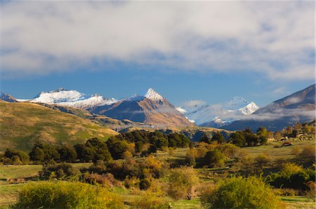 Rob Roy Peak et le Mont aspirant, Wanaka, Central Otago, île du Sud, Nouvelle-Zélande, Pacifique Photographie de stock - Rights-Managed, Code: 841-02719215