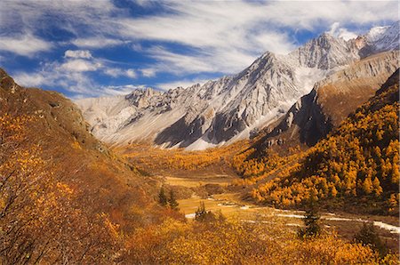 sichuan fall - Yading Nature Reserve, Sichuan Province, China, Asia Stock Photo - Rights-Managed, Code: 841-02719413