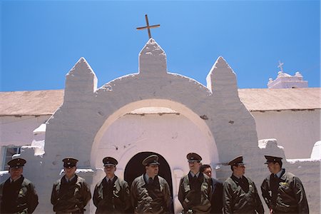 san pedro de atacama - Church guards, San Pedro de Atacama, Chile, South America Stock Photo - Rights-Managed, Code: 841-02719652