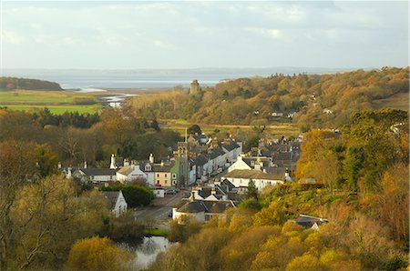 dumfries and galloway - Gatehouse of Fleet in autumn, Dumfries and Galloway, Scotland, United Kingdom, Europe Foto de stock - Direito Controlado, Número: 841-02719774