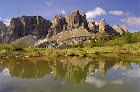 sella group - Sella Gruppe, Dolomiten, Italien, Europa Stockbilder - Lizenzpflichtiges, Bildnummer: 841-02719812