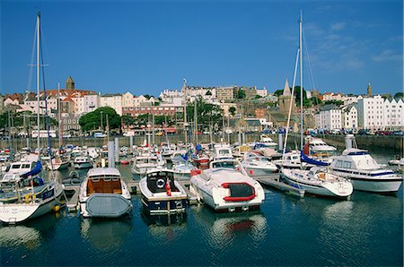 Marina at St. Peter Port, Guernsey, Channel Islands, United Kingdom, Europe Stock Photo - Rights-Managed, Code: 841-02710038