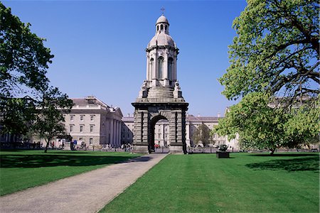 dome buildings in dublin - Cuploa, Trinity College, Dublin, Eire (Republic of Ireland), Europe Stock Photo - Rights-Managed, Code: 841-02710060