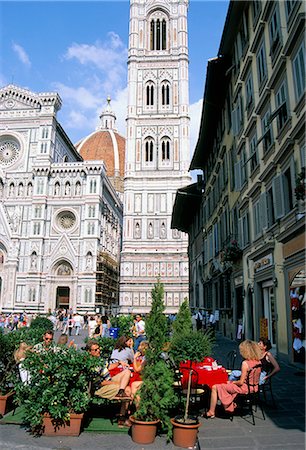 simsearch:841-02920532,k - Cathédrale clocher (Campanile), Florence, patrimoine mondial de l'UNESCO, Toscane, Italie, Europe Photographie de stock - Rights-Managed, Code: 841-02710098