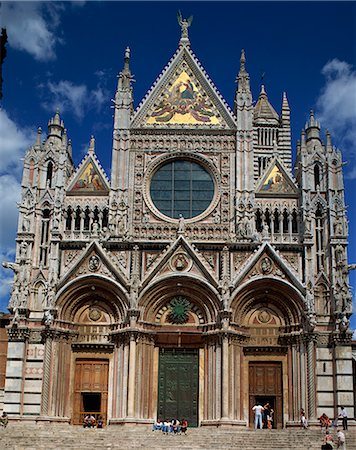 siena - The Duomo in Siena, UNESCO World Heritage Site, Tuscany, Italy, Europe Foto de stock - Con derechos protegidos, Código: 841-02710173