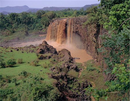 simsearch:400-05371971,k - Thomson Falls on the Blue Nile, Ethiopia, Africa Foto de stock - Con derechos protegidos, Código: 841-02710186