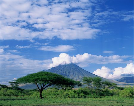 The volcano Ol Doinyo Lengai, the Masai's Holy Mountain, Tanzania, East Africa, Africa Stock Photo - Rights-Managed, Code: 841-02710181