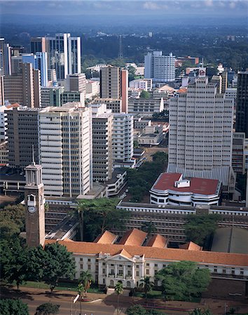 Vue aérienne sur Nairobi, Kenya, Afrique de l'est, Afrique Photographie de stock - Rights-Managed, Code: 841-02710199