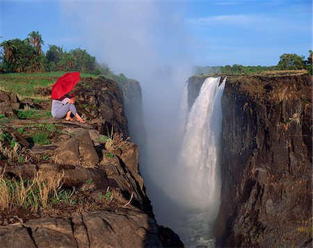 Victoria Falls, UNESCO World Heritage Site, Zimbabwe, Africa Foto de stock - Con derechos protegidos, Código: 841-02710190