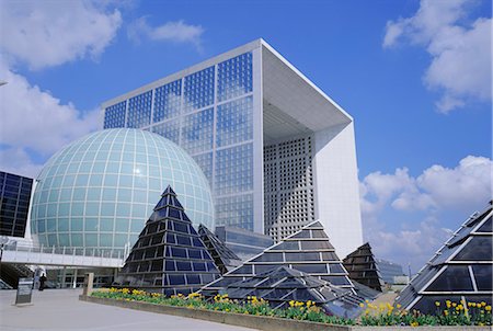 La Grande Arche, La Defense, Paris, France, Europe Photographie de stock - Rights-Managed, Code: 841-02710404