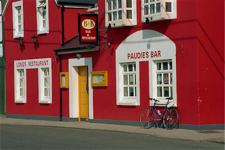 simsearch:841-02712648,k - Long's Restaurant und die Paudie Bar, Dingle, County Kerry, Munster, Republik Irland, Europa Stockbilder - Lizenzpflichtiges, Bildnummer: 841-02710411