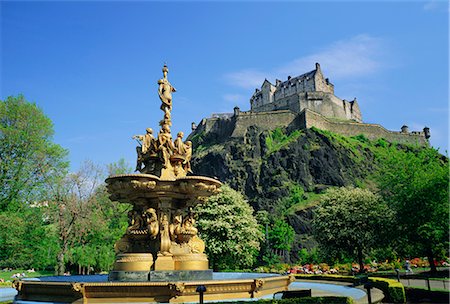 edinburgh castle - Edinburgh Castle, Edinburgh, Lothian, Scotland, United Kingdom, Europe Stock Photo - Rights-Managed, Code: 841-02710479