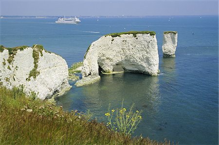 Old Harry Rocks, Isle of Purbeck, Dorset, England, United Kingdom Stock Photo - Rights-Managed, Code: 841-02710553
