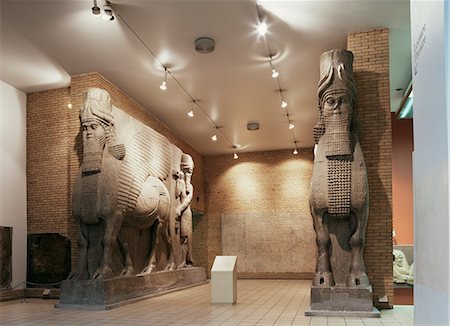 simsearch:841-02711082,k - Assyrian winged bulls from Khorsabad, British Museum, London, England, United Kingdom, Europe Stock Photo - Rights-Managed, Code: 841-02710806