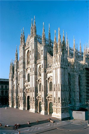 Milan cathédrale, Milan, Lombardie, Italie, Europe Photographie de stock - Rights-Managed, Code: 841-02710869