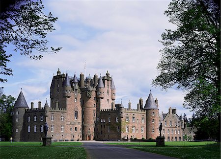 Glamis Castle, Highland region, Scotland, United Kingdom, Europe Foto de stock - Con derechos protegidos, Código: 841-02710956