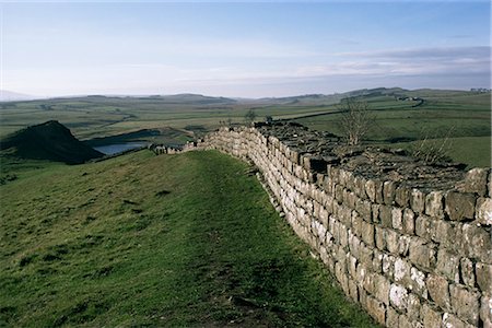 Hadrian's Wall, UNESCO World Heritage Site, Northumberland, England, United Kingdom, Europe Stock Photo - Rights-Managed, Code: 841-02711040