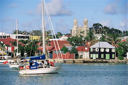 st john's - St. John's, Antigua, Leeward Islands, West Indies, Caribbean, Central America Foto de stock - Con derechos protegidos, Código: 841-02711132