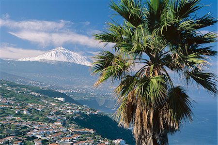 Nord côte et le mont Teide, Tenerife, des îles Canaries, Espagne, Atlantique, Europe Photographie de stock - Rights-Managed, Code: 841-02711217