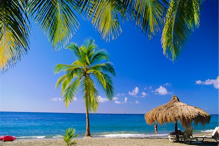 saint lucia beach - La plage de Anse Chastenet, Sainte-Lucie, Caraïbes, Antilles Photographie de stock - Rights-Managed, Code: 841-02711267