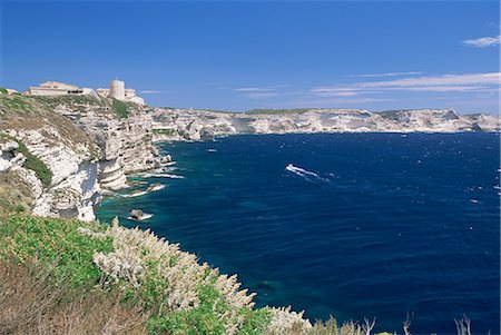 Bonifacio, Corsica, France, Mediterranean, Europe Fotografie stock - Rights-Managed, Codice: 841-02711287