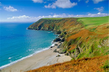 fowey - Lantic Bay, Near Fowey, Cornwall, England,UK Stock Photo - Rights-Managed, Code: 841-02711327