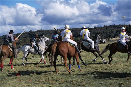 simsearch:841-02711499,k - The Geeburg Polo Match, Bushmen versus Melbourne Polo Club, Australia, Pacific Foto de stock - Con derechos protegidos, Código: 841-02711496