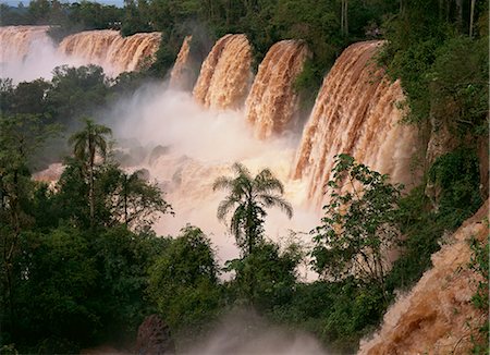 Iguassu Falls, UNESCO World Heritage Site, Misiones region, Argentina, South America Foto de stock - Con derechos protegidos, Código: 841-02711591