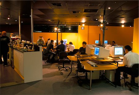 Internet cafe, Auckland, North Island, New Zealand, Pacific Foto de stock - Direito Controlado, Número: 841-02711677