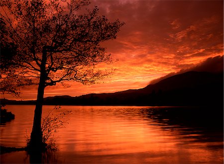 simsearch:841-02915017,k - Red sky at sunset, Coniston Water, Consiton, Lake District, Cumbria, England, United Kingdom, Europe Stock Photo - Rights-Managed, Code: 841-02711806